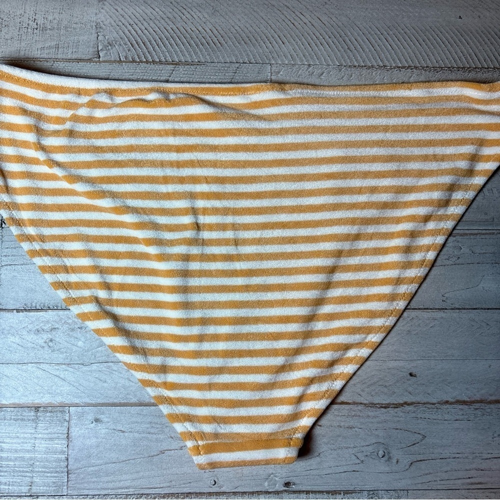 NWT Old Navy Plus Size Orange Striped Terry Classic Low Rise Bikini Bottom 2X - Picture 8 of 15